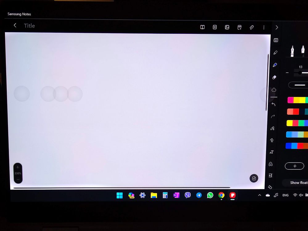 Accidental touches on samsungs's galaxy book2 pro 360