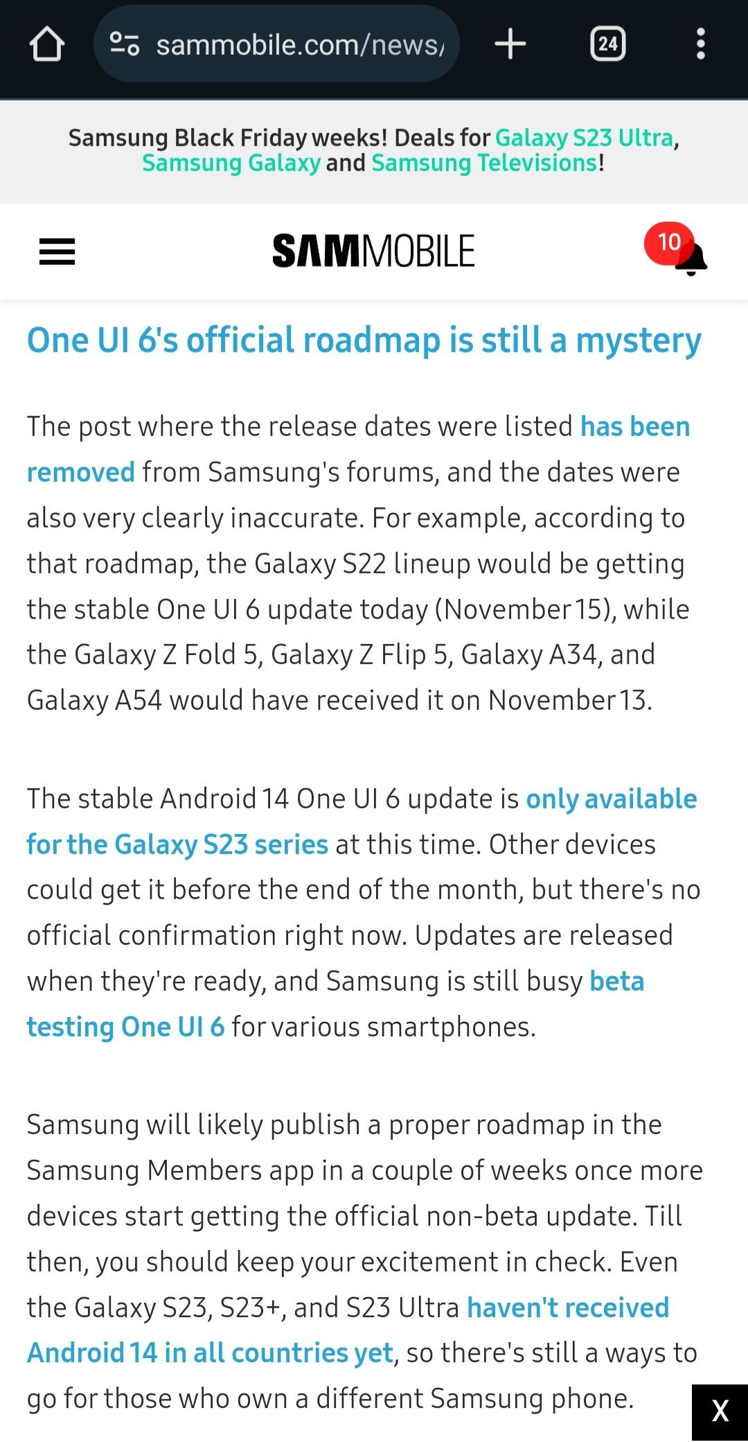 Galaxy S23 One UI 6.0 (Android 14) beta program starts now! - SamMobile