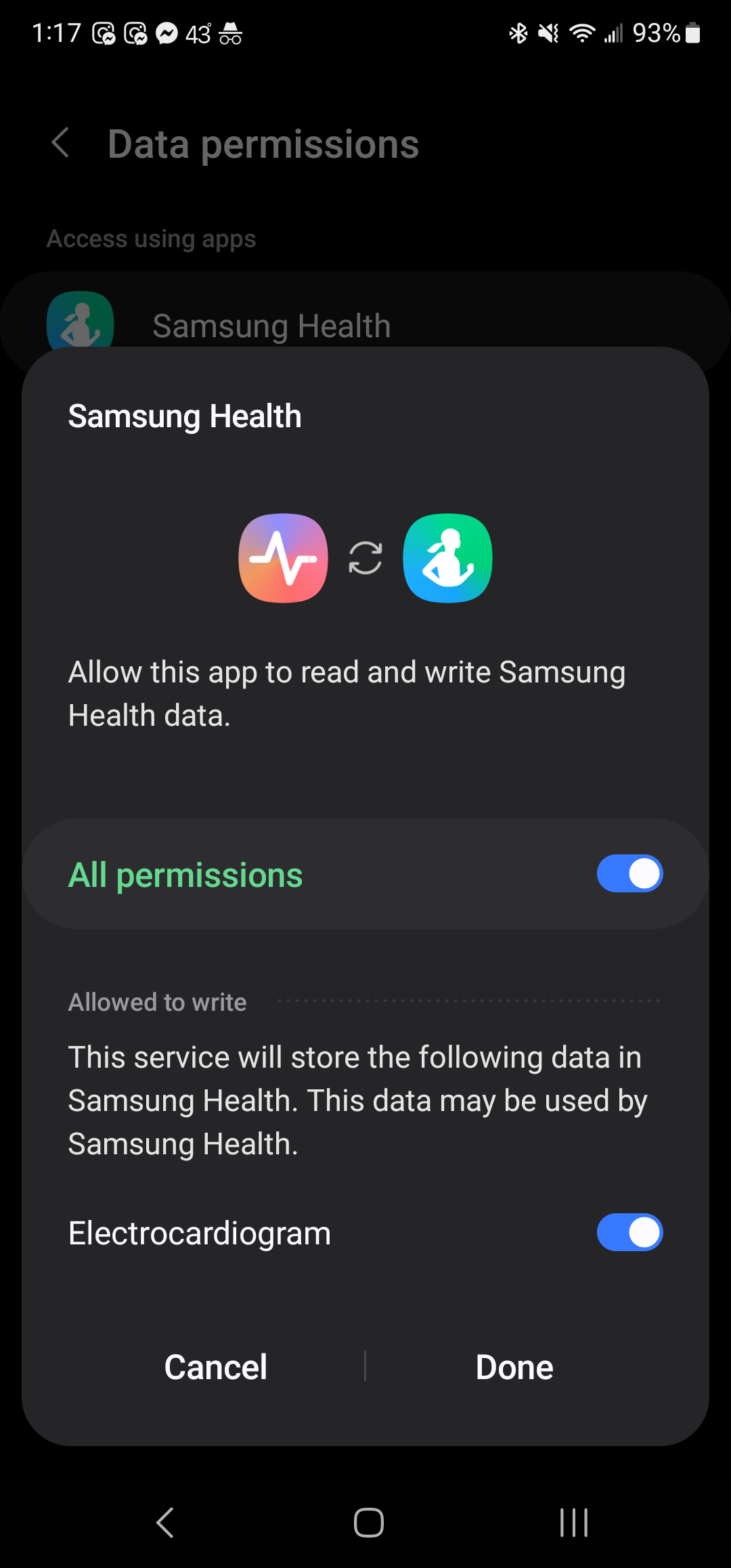 Blood Pressure not showing in samsung health Samsung Members