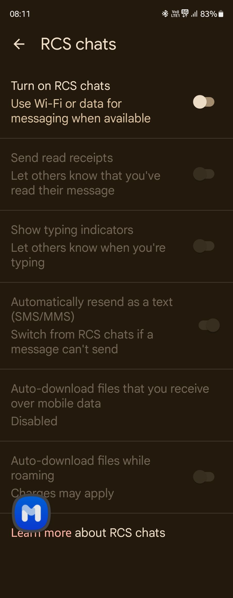 Failure of RCS in Samsung messaging app - Samsung Members