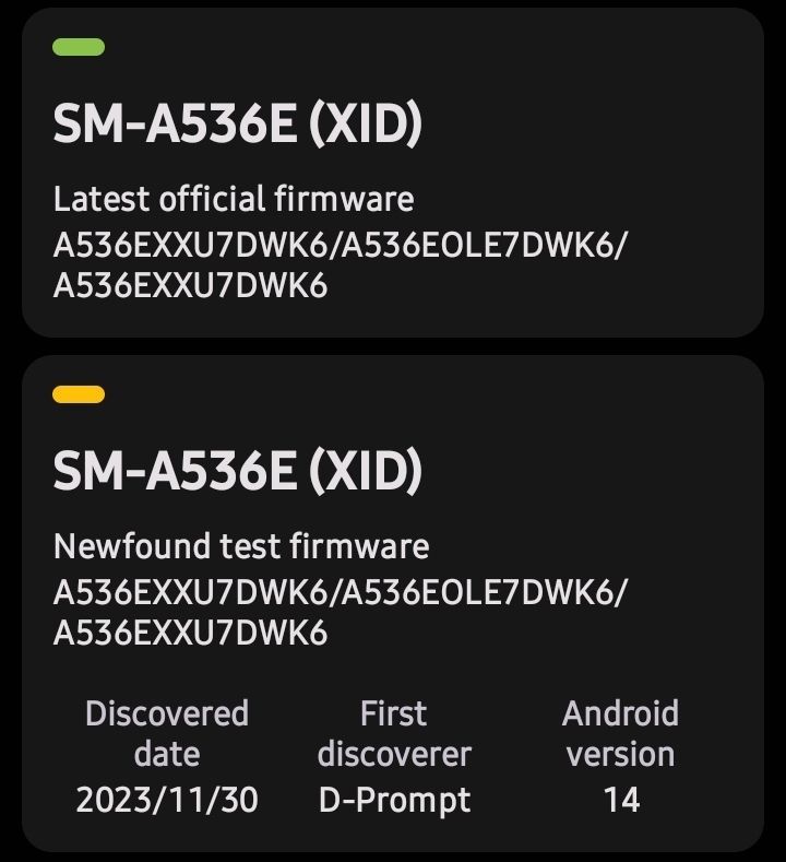 XID]:Galaxy A53 5G (SM-A536E) gets Final One UI 6... - Samsung Members