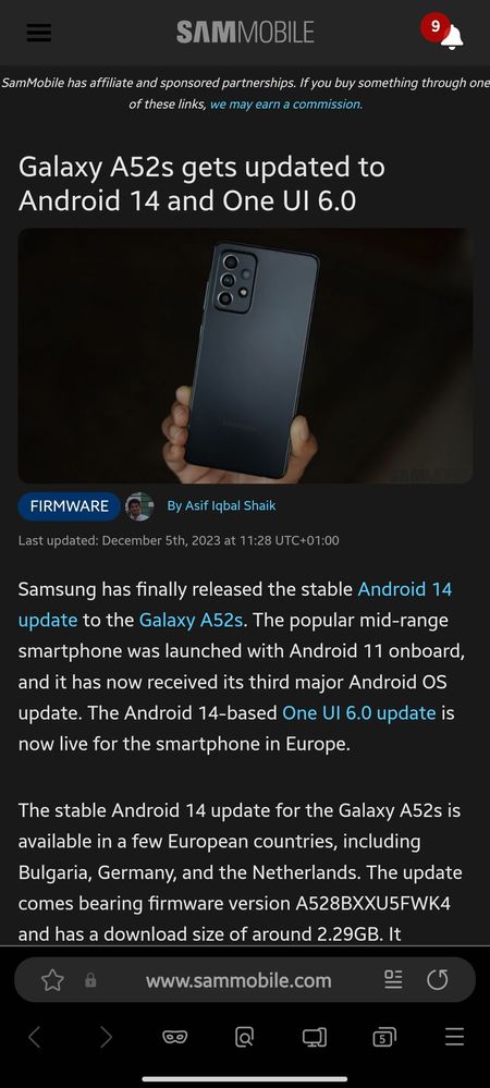 Info From Sammobile on One UI 6.0 - Samsung Community