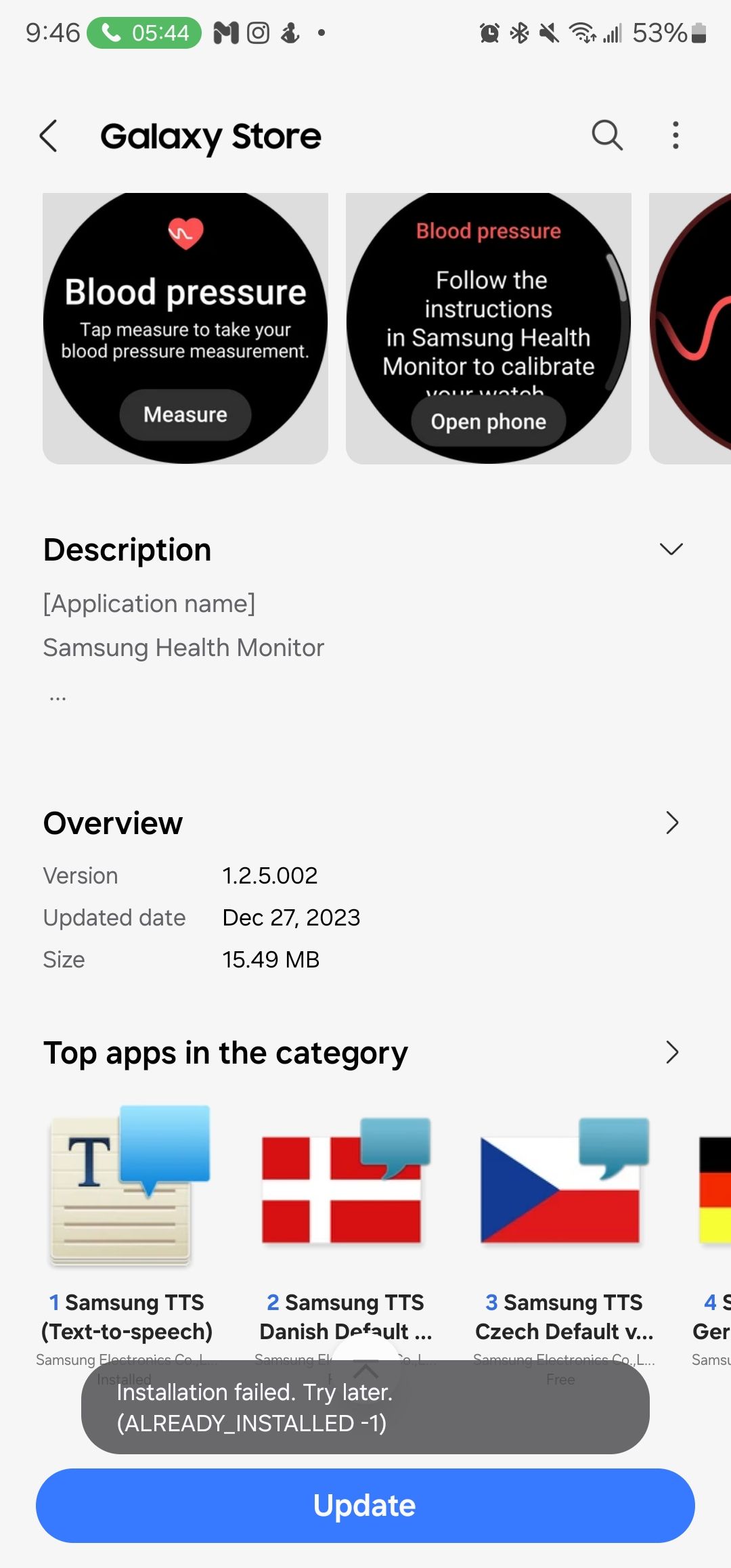 Samsung Health Monitor Update Issue on Galaxy Watc... - Samsung Members