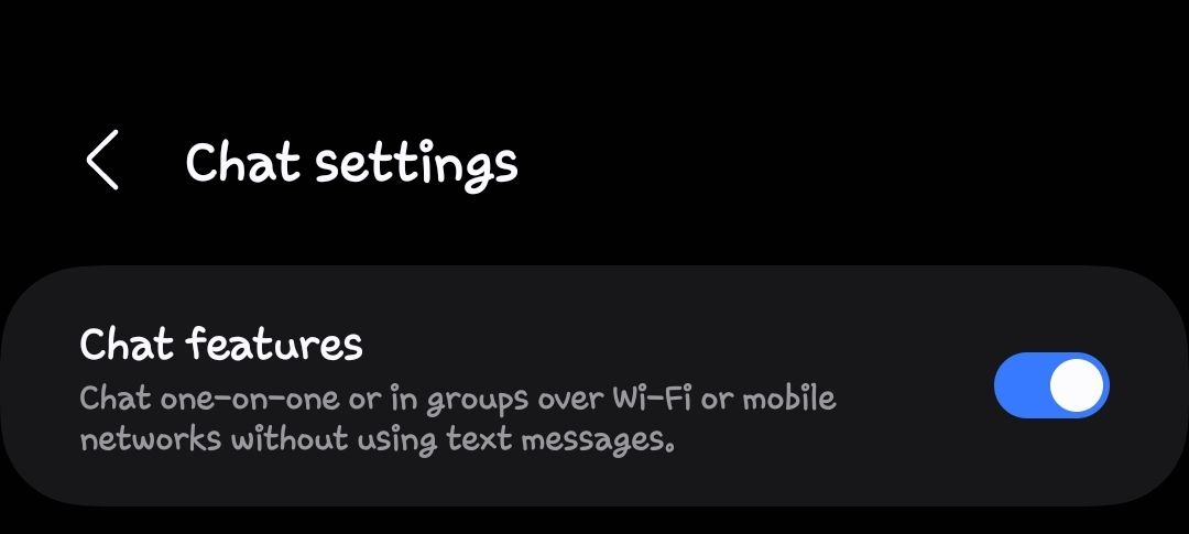 how to switch from sms to rcs on samsung messages