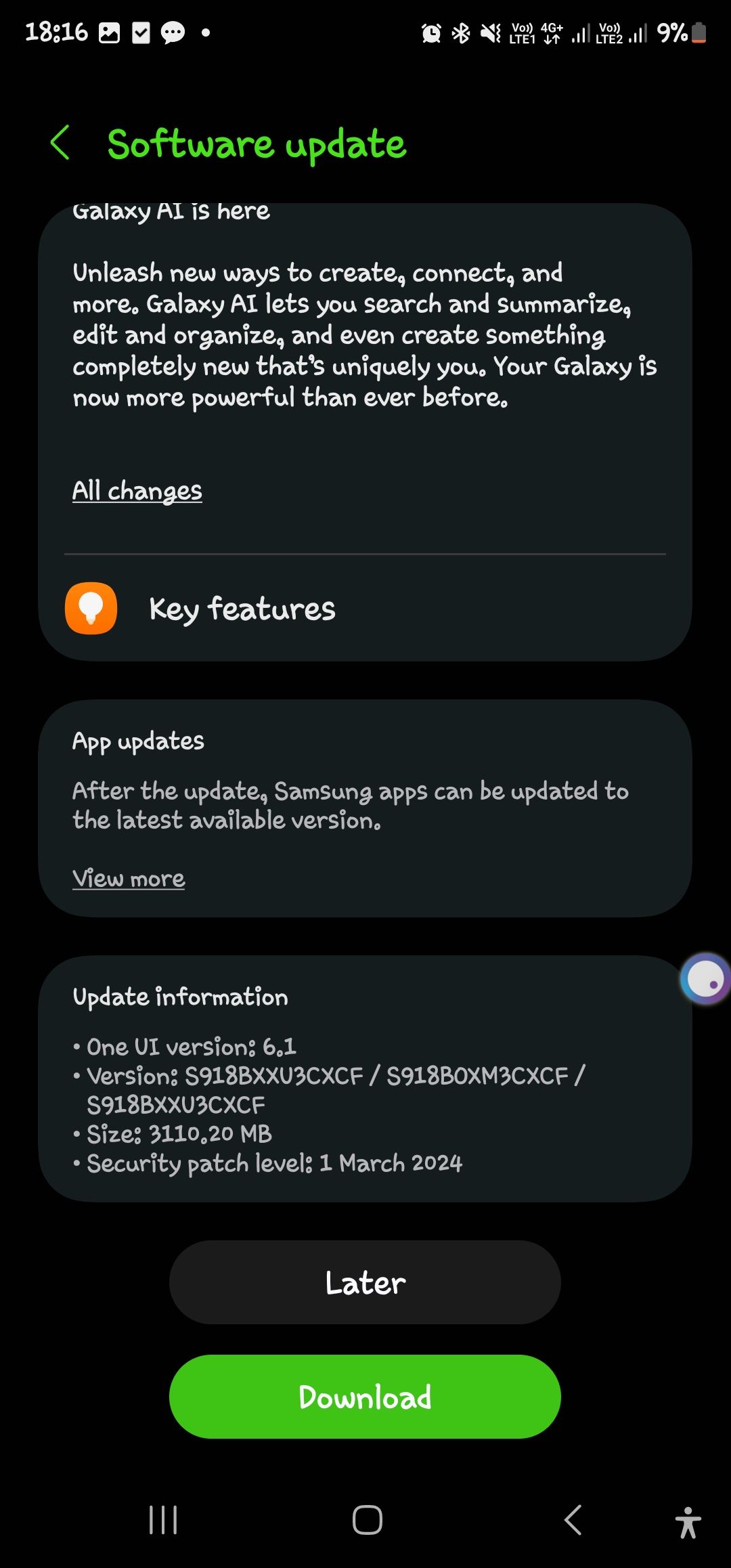 finally one ui 6.1 - Samsung Members