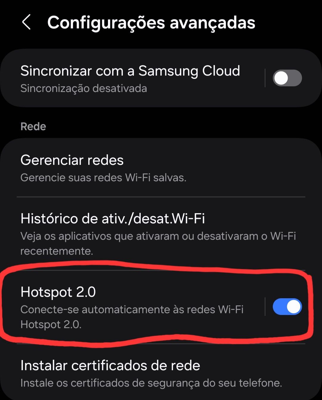 Solucionado Manter o "Hotspot 2.0" Ligado ou Desligado? Samsung Members