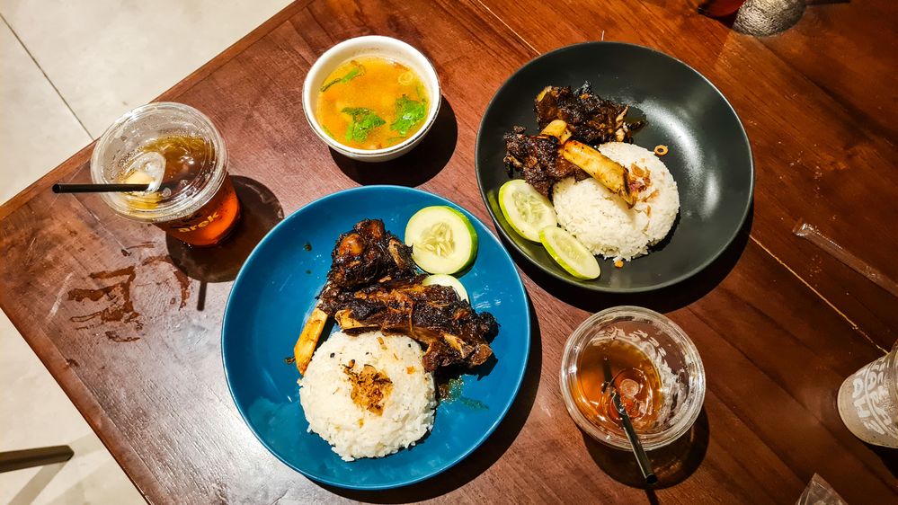 satu dari beberapa menu makan malam