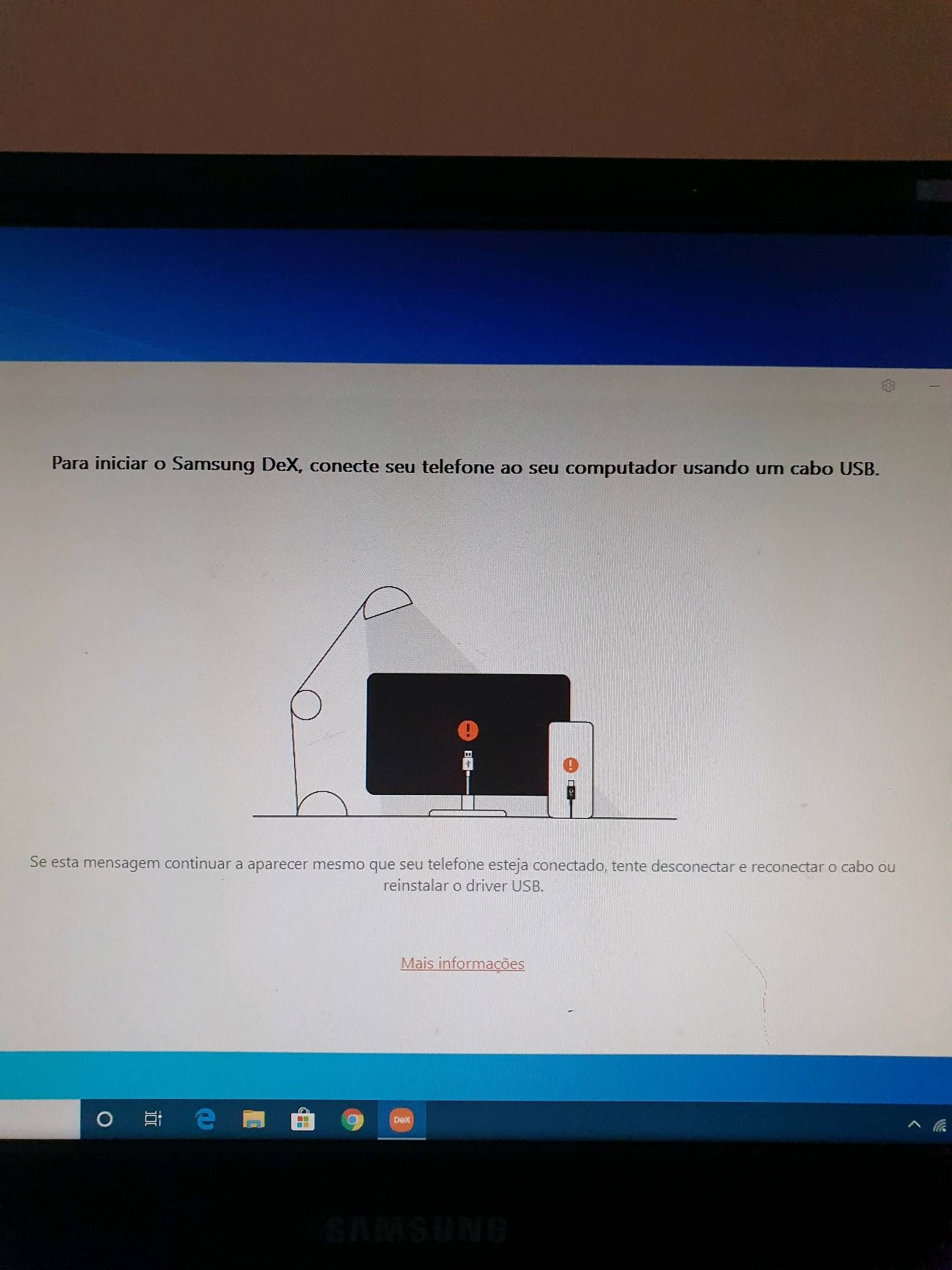 Meu PC não reconhece o Dex Samsung Members