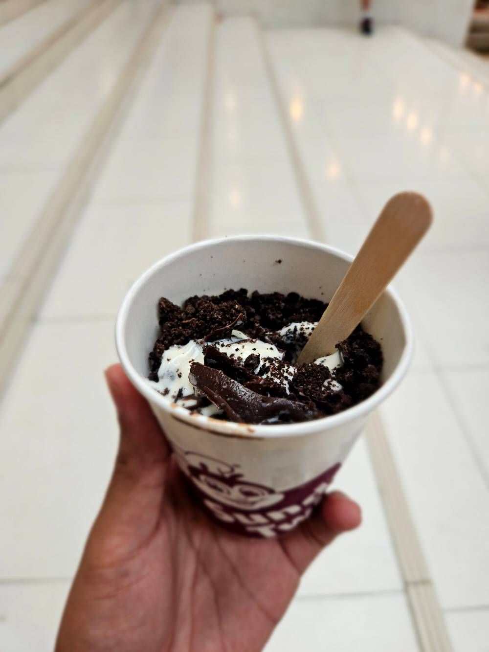 Same day and different ice cream flavor Samsung Members