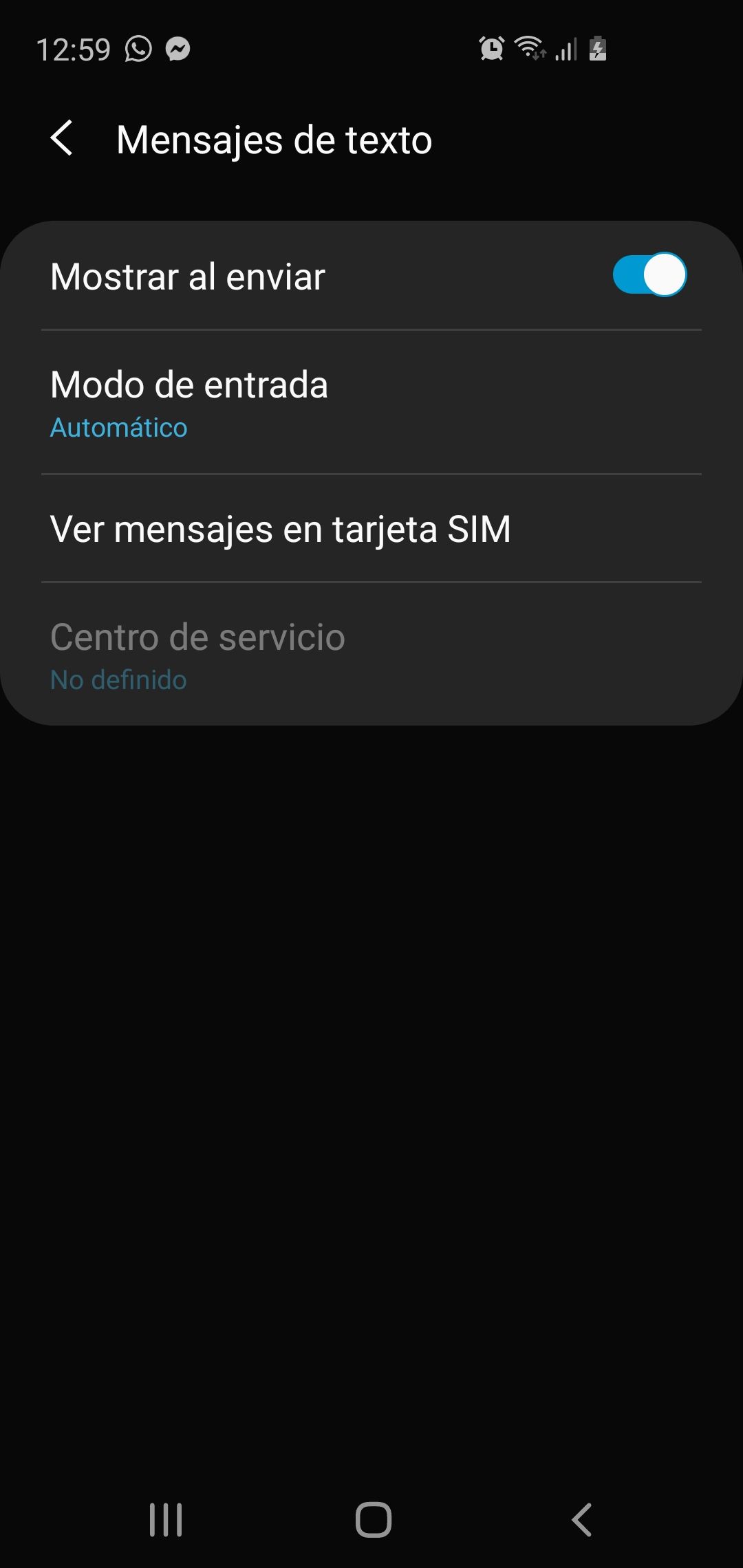 Problemas en los mensajes de texto - Samsung Members
