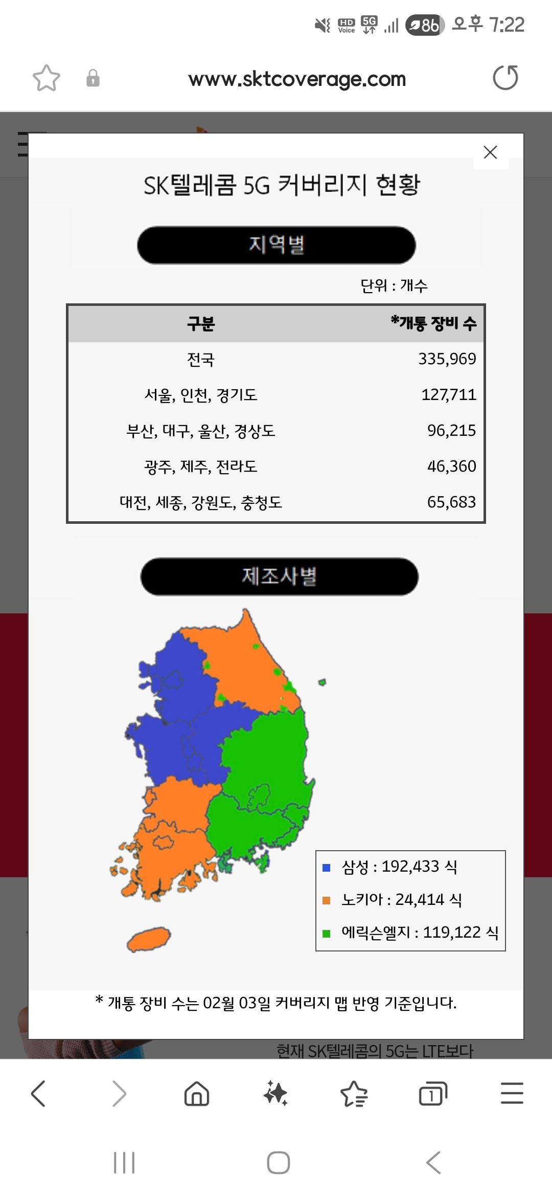 Sk커버리지 5g장비 지역마다 띠아주니 좋네요 - Samsung Members Sk커버리지 5g장비 지역마다 띠아주니 좋네요